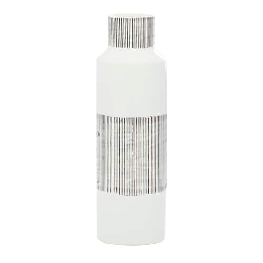 CosmoLiving by Cosmopolitan White Ceramic Modern Vase